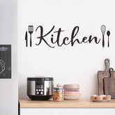 Culinique - Engelse Slogan Wandsticker voor de Keuken